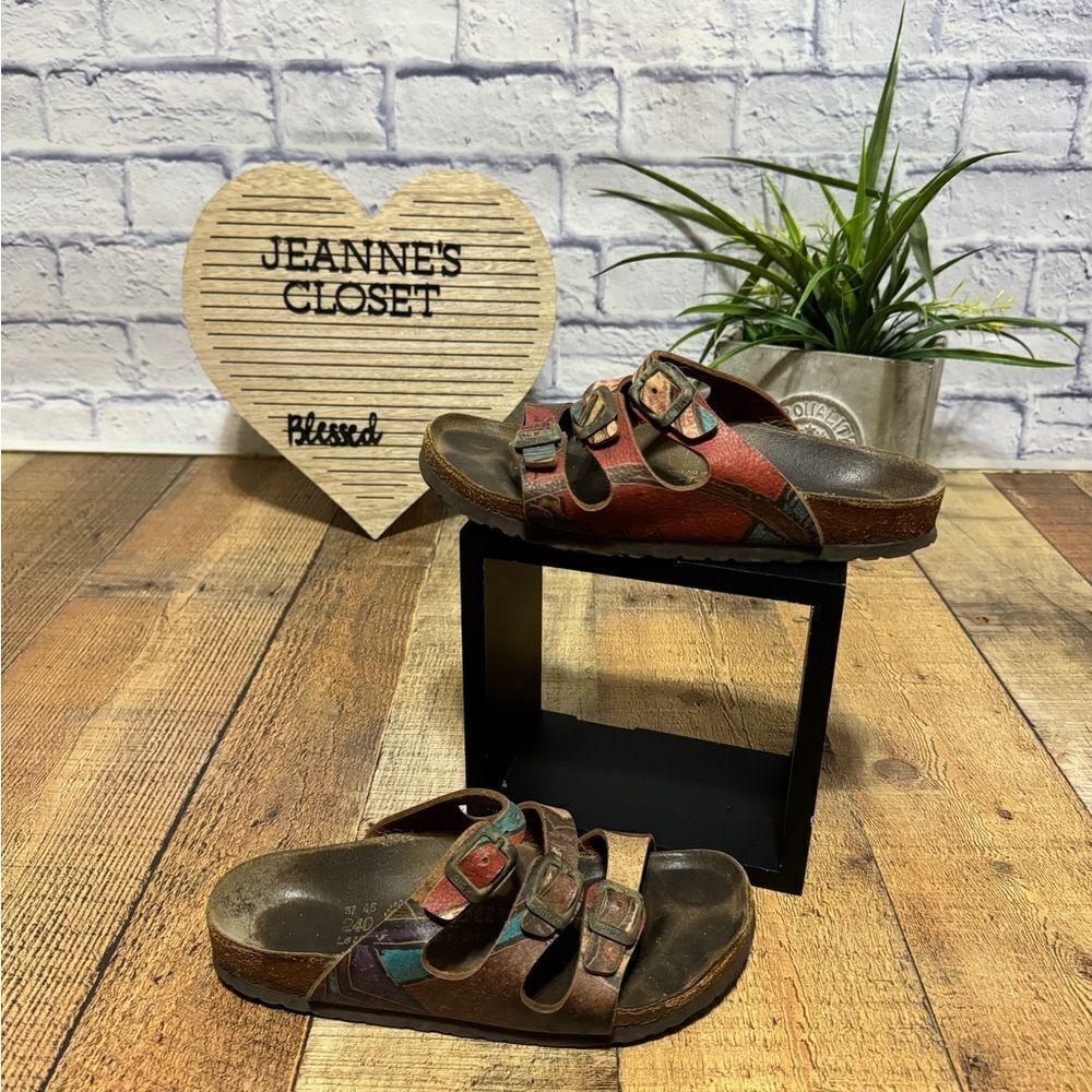 Birkenstock papillio Design 3 Strap Florida Sandals Size U.S. Ladies 6 Mens 4